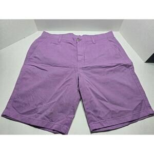 2018: Johnnie-O: Chino Stretch Twill Shorts: Men's 33: Purple: Preowned